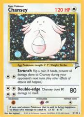 Chansey - 3/130 - Holo Rare - Unlimited Edition